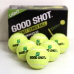Good Shot Rubber Cricket Tennis Ball Light, (Pack of 6, Yellow)