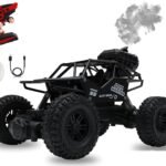 Rock Crawler Car with Smoke Offroader 2Wd Rc Car High Speed | 5 Functions 1:18 RC Car with Smoke Fog | Styled Climbing Monster Truck | Rechargeable Remote Control Car for Kids